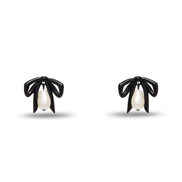 Jet The Met X Lele Renoir Bow Stud Earrings