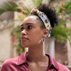 The MET X Lele Klee Black Columns In A Landscape Button Earrings