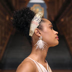 The MET X Lele Toulouse La Troupe De Mademoiselle Feather Earrings