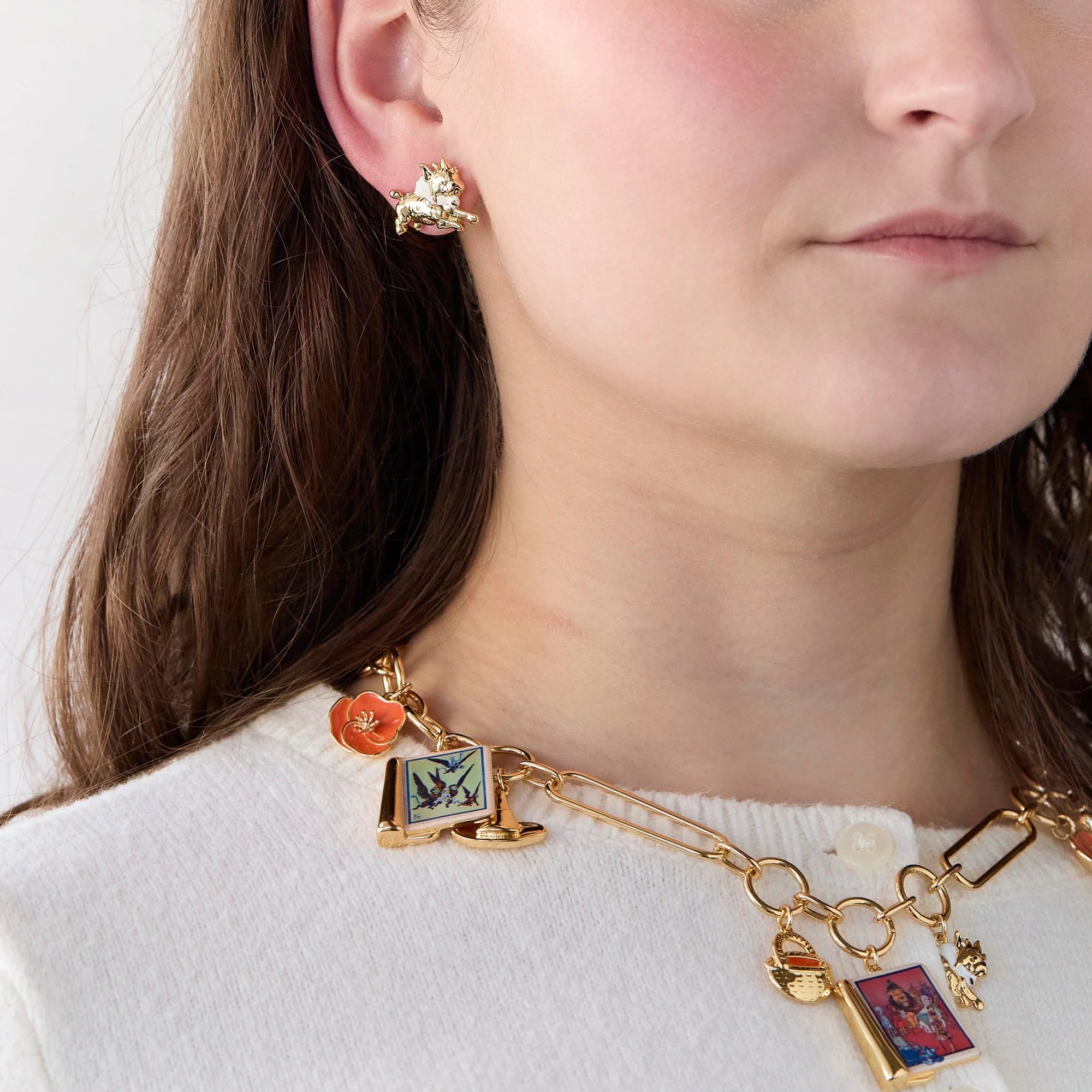 The New Wizard of Oz Toto Stud Earrings Lele Sadoughi