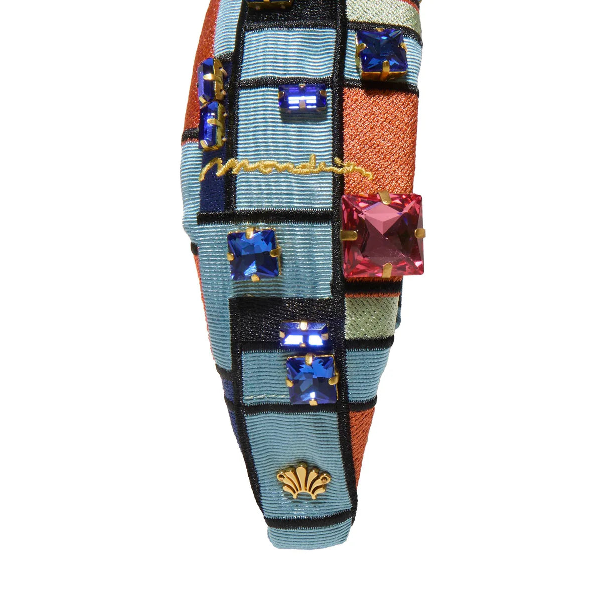 The MET X Lele Mondrian Composition Knotted Embroidered Headband
