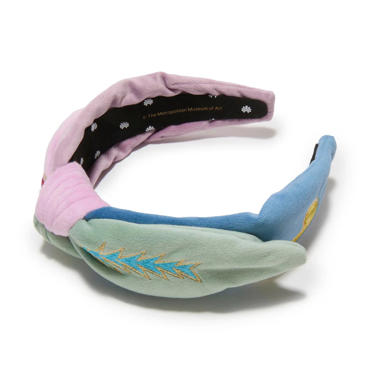 The MET X Lele Klee Black Columns In A Landscape Veronica Embroidered Headband