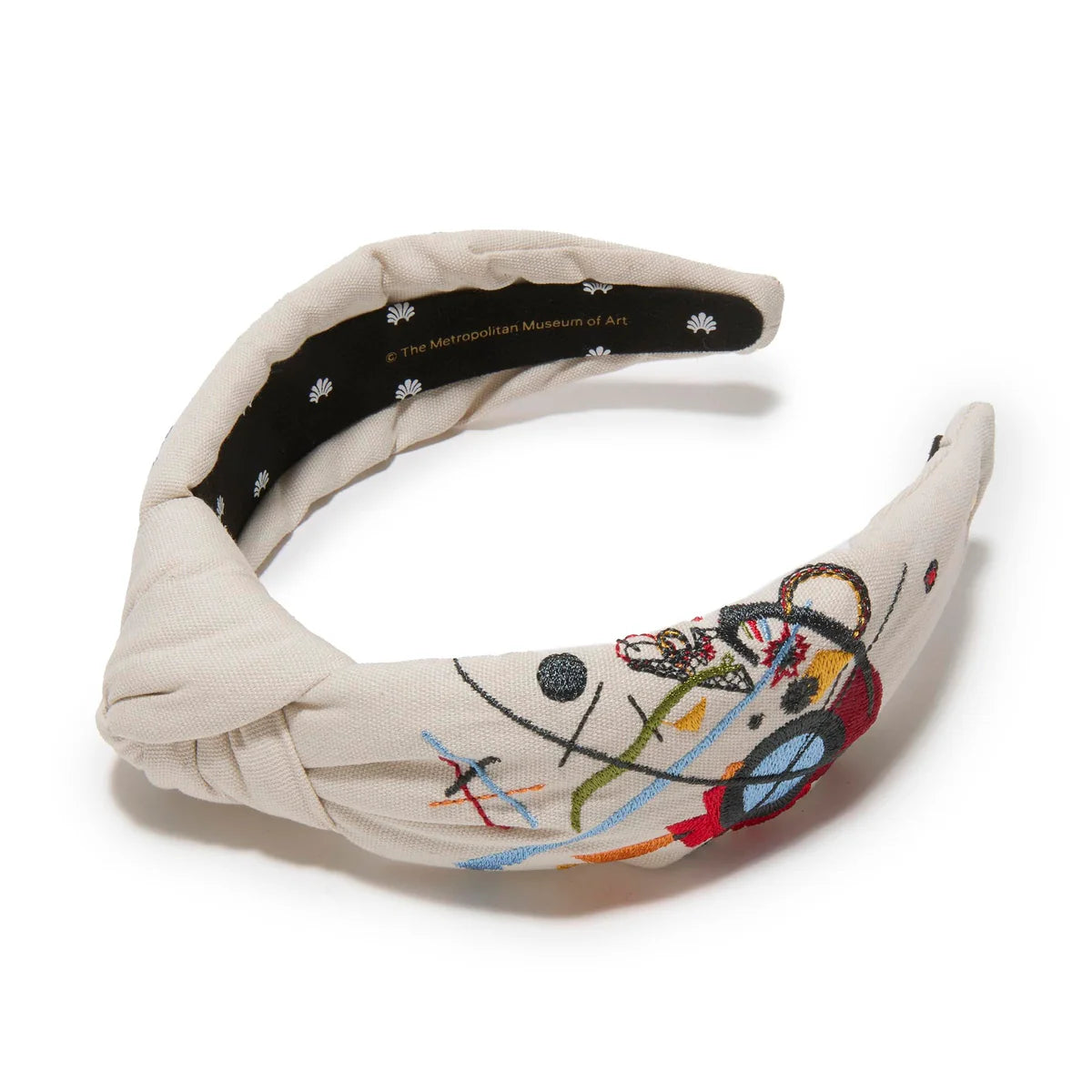 The MET X Lele Kandinsky Violett Knotted Embroidered Headband