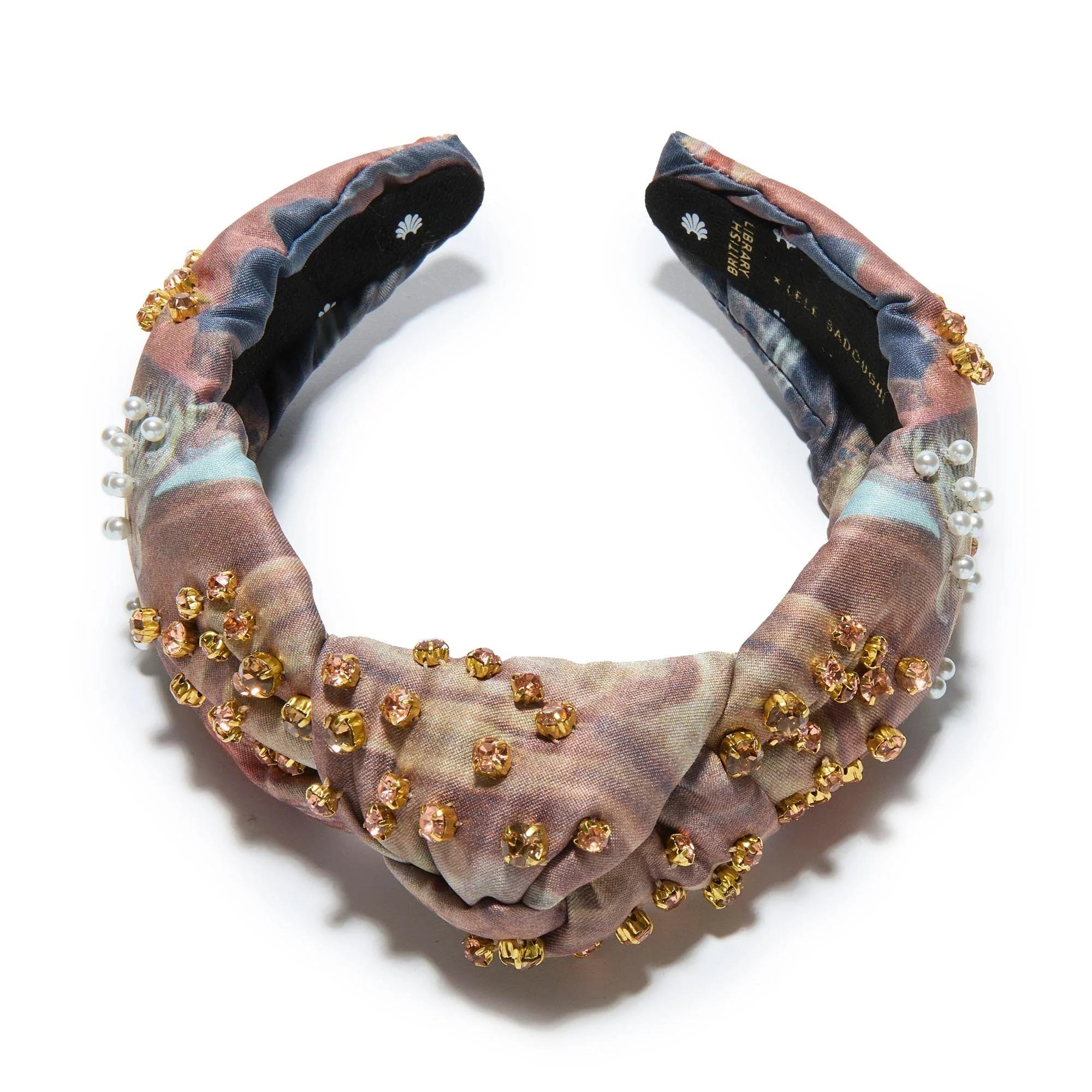 Rose Sleeping Beauty in The Wood Knotted Headband Lele Sadoughi