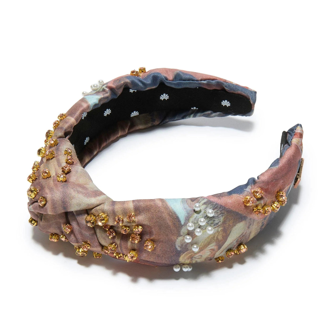 Rose Sleeping Beauty in The Wood Knotted Headband Lele Sadoughi
