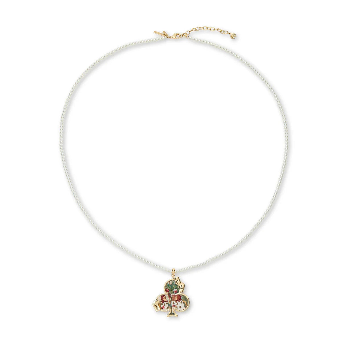 Gold The Nursery Alice Playing Cards Necklace Lele Sadoughi