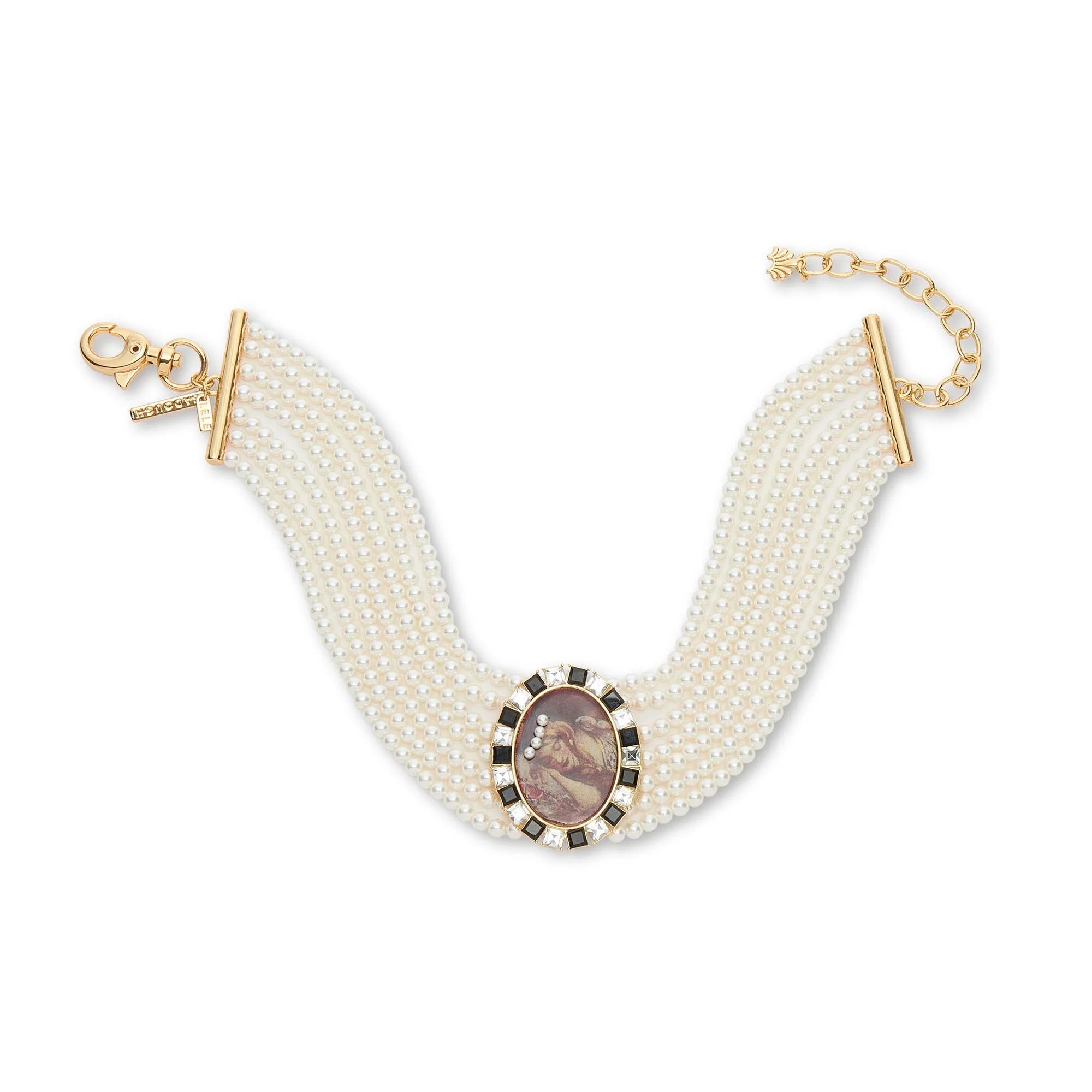 Sleeping Beauty Cameo Multi-strand Necklace Lele Sadoughi