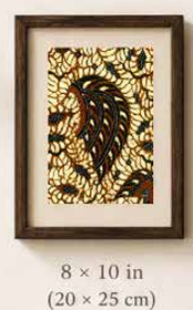 Printed Indonesian Batik Fabric Wall Art - Sikoasih product image