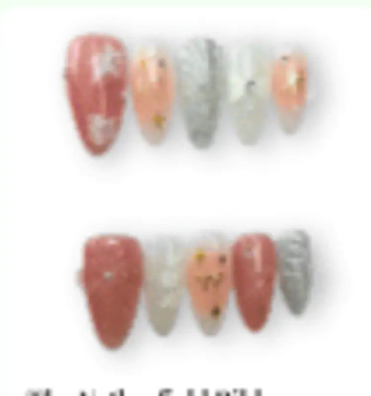 Netherfield ribbons press on nails
